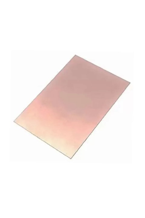 10x15 cm Tek Y&uuml;zl&uuml; Deliksiz Bakır PCB Plaket