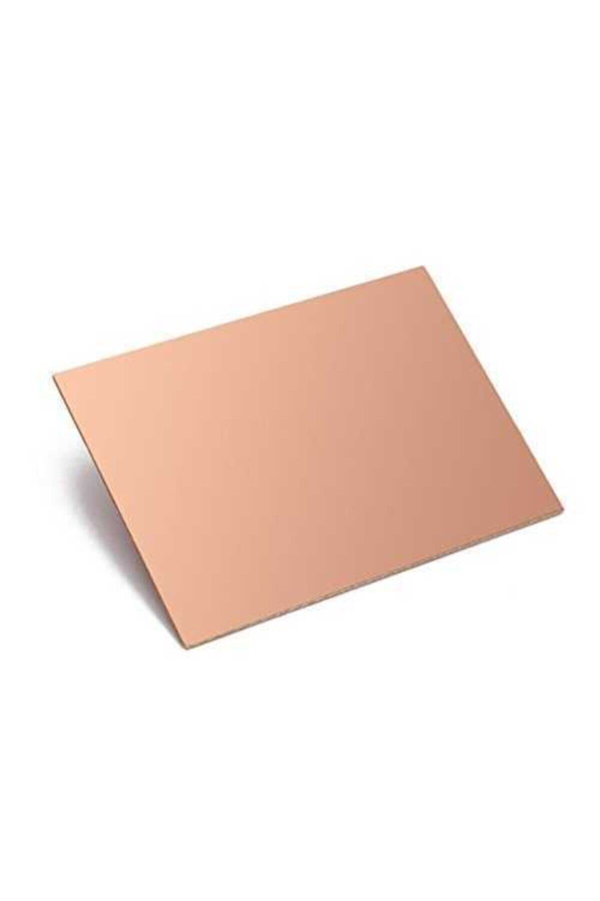 10x20 cm Tek Y&uuml;zl&uuml; Deliksiz Bakır PCB Plaket