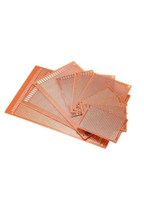 10x10 cm Tek Y&uuml;zl&uuml; Delikli Bakır Plaket