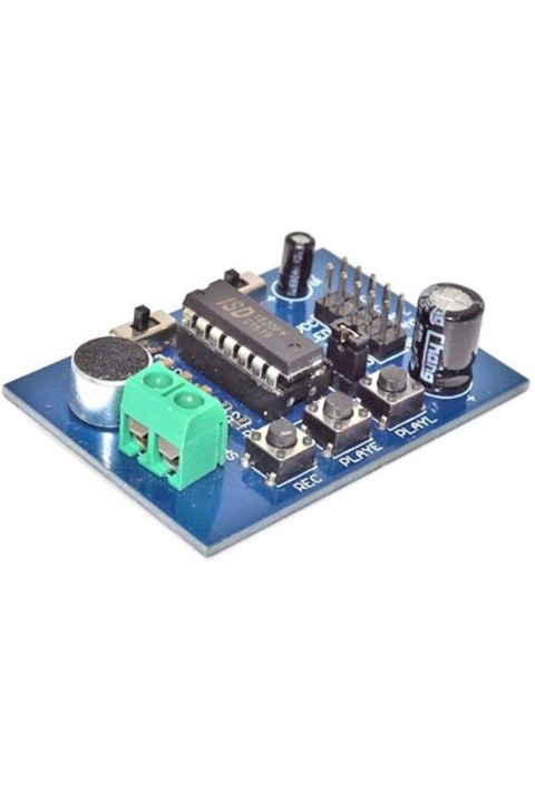 Isd1820 Ses Kayıt &Ccedil;alma Mod&uuml;l&uuml; &ndash; Voice Recorder Playback Board