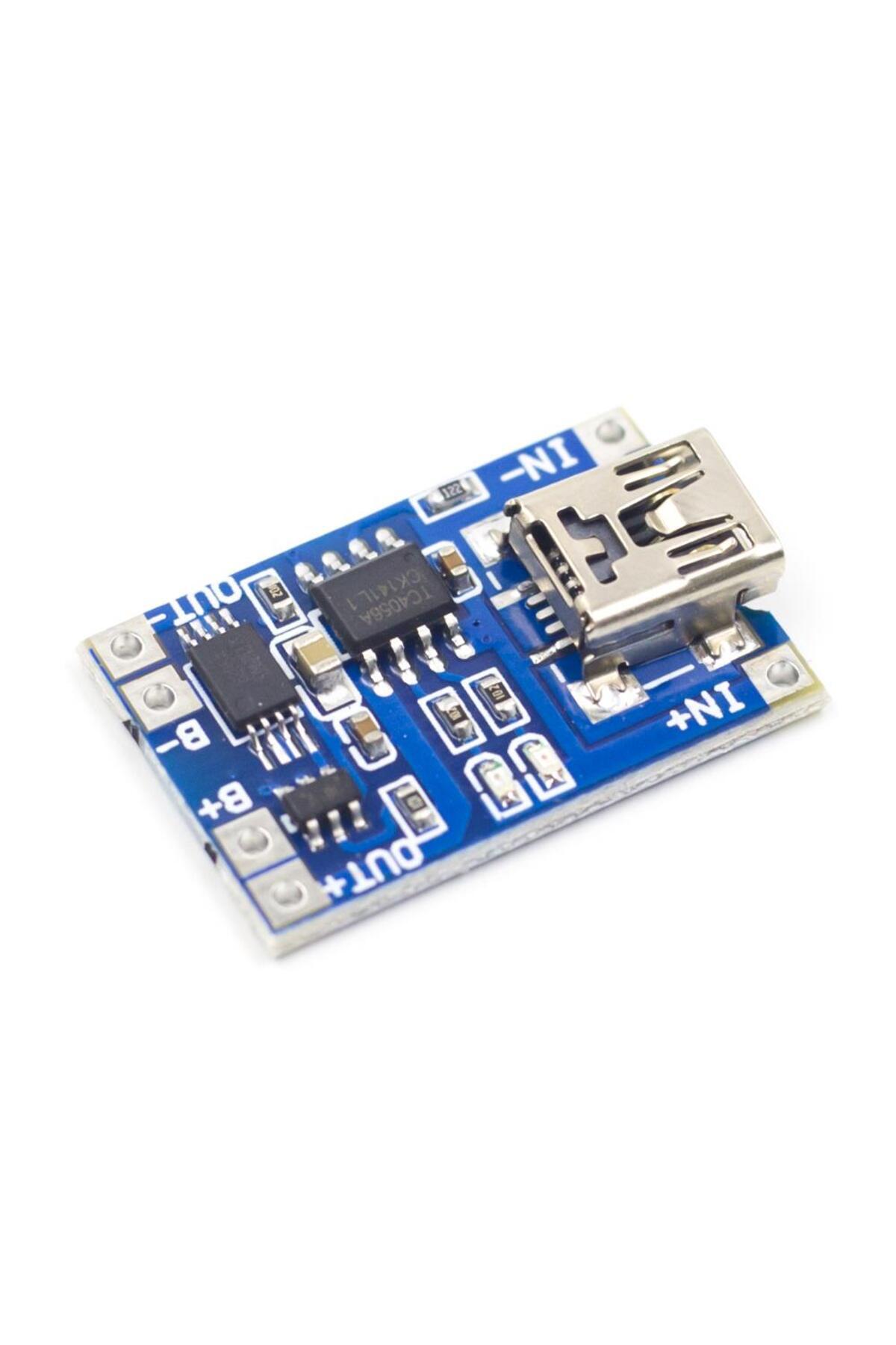 Tp4056 Akım Korumalı 1a Lipo Batarya Şarj Mod&uuml;l&uuml; (MİNİ USB)