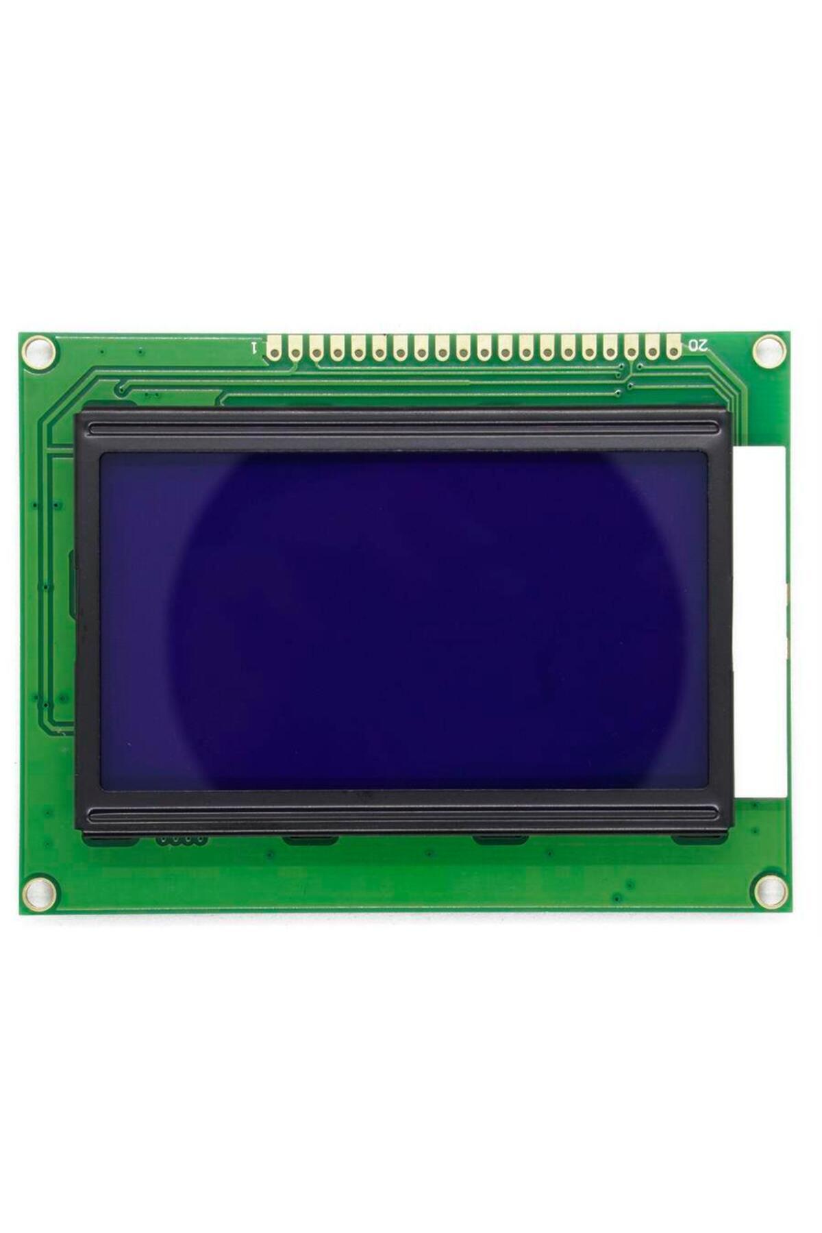 12864B V2.0 Grafik LCD Ekran Mod&uuml;l&uuml; - Mavi Renkli