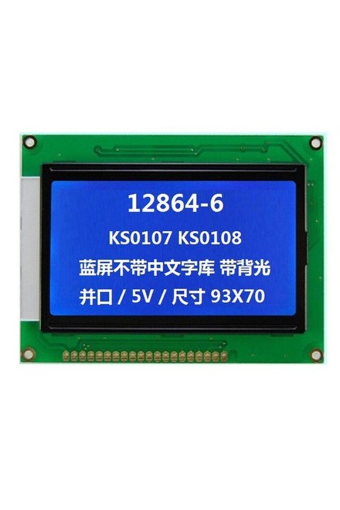 12864B V2.0 Grafik LCD Ekran Mod&uuml;l&uuml; - Mavi Renkli