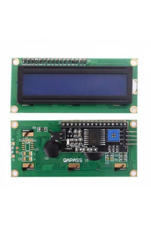 16x2 Lcd Ekran I2c (IIC MOD&Uuml;L&Uuml; ILE) 2x16