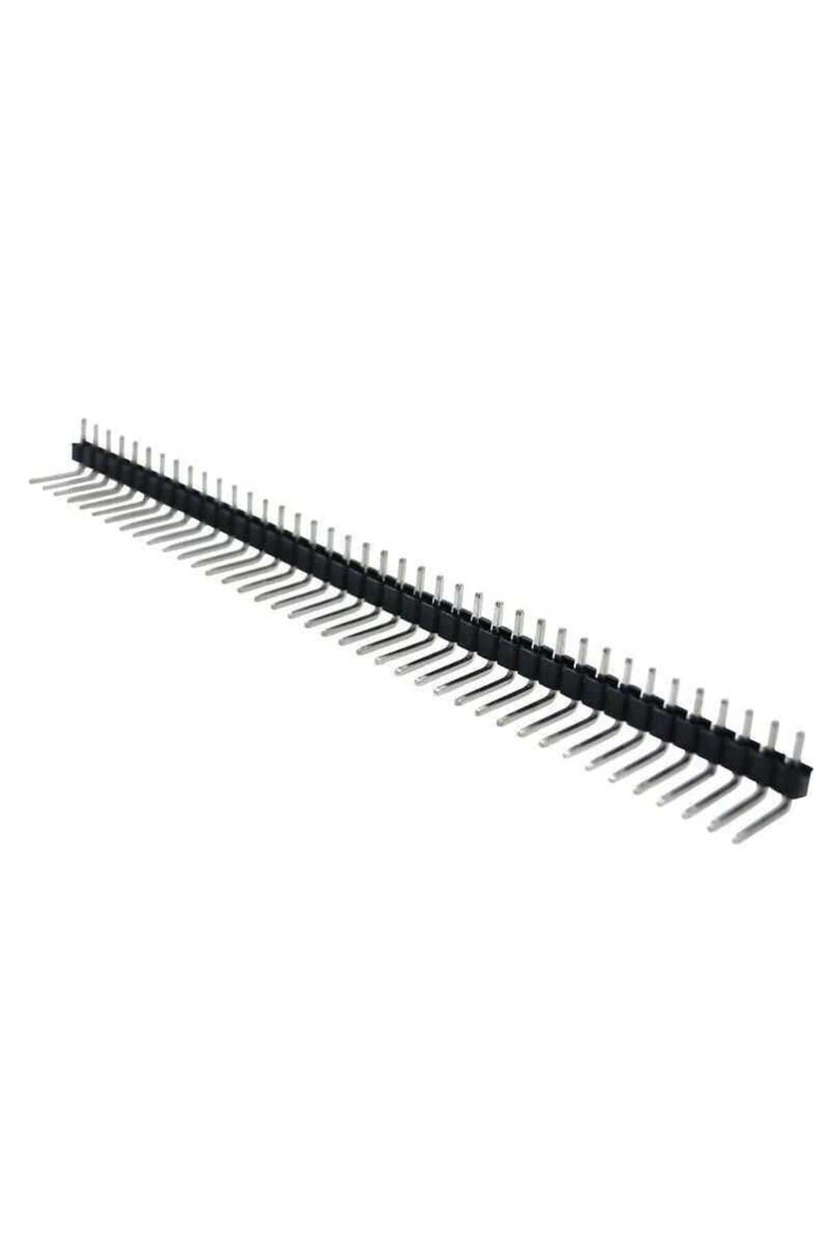 1x40 Erkek Header 90 Derece 40 Pin 2.54mm Standart Boy