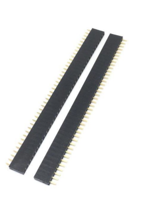 Header Dişi 1x40 Tek Sıra 180 Derece 2.54mm Standart Boy