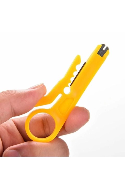 Kablo Soyma Aparatı Mini Tel Kesici Soyucu Sıyırma Zımba Aracı D&uuml;z U&ccedil;lu Pense Bı&ccedil;ak Kesici