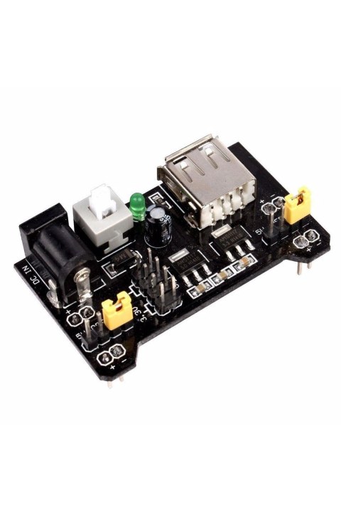 Breadboard G&uuml;&ccedil; Kaynağı Mod&uuml;l&uuml; 3.3 V / 5 V Mb102