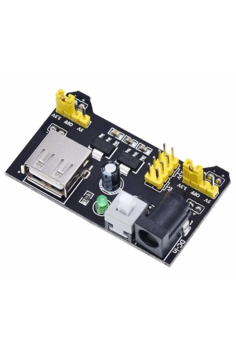 Breadboard G&uuml;&ccedil; Kaynağı Mod&uuml;l&uuml; 3.3 V / 5 V Mb102