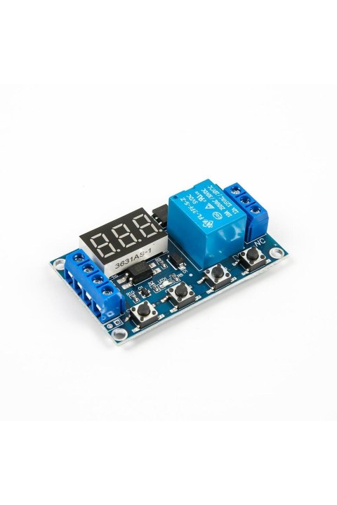 Zaman Ayarlı Geciktirmeli R&ouml;le Kartı Led Ekran 6-30v Micro Usb Girişli
