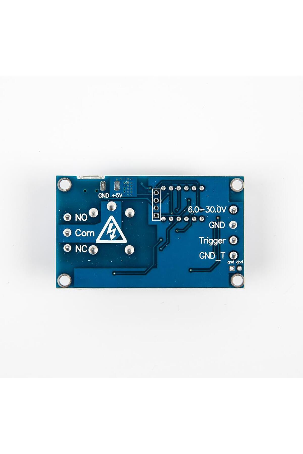 Zaman Ayarlı Geciktirmeli R&ouml;le Kartı Led Ekran 6-30v Micro Usb Girişli