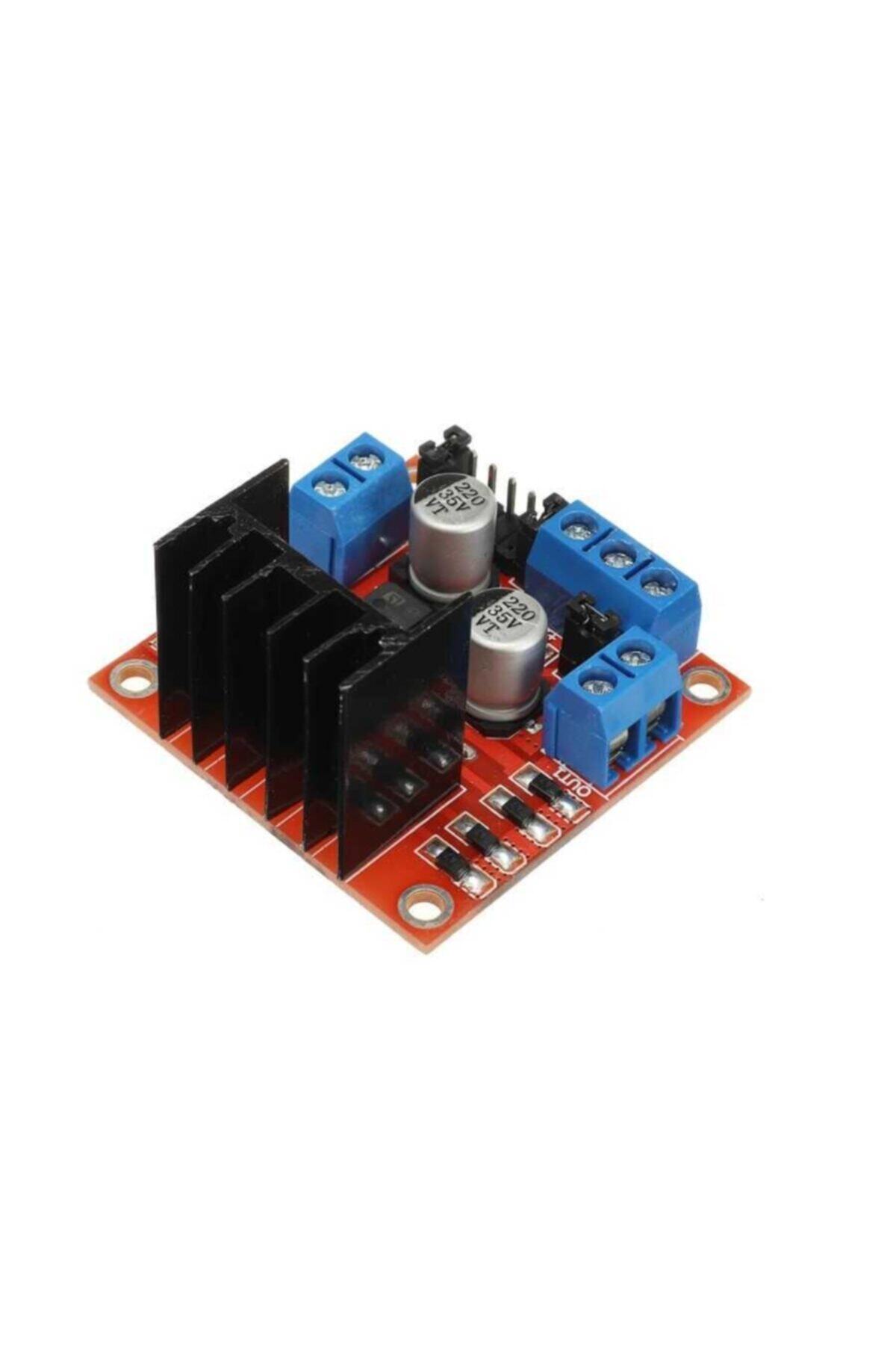 L298n &Ccedil;ift Motor S&uuml;r&uuml;c&uuml; Kartı - Voltaj Reg&uuml;lat&ouml;rl&uuml; Dc Ve Step Motor