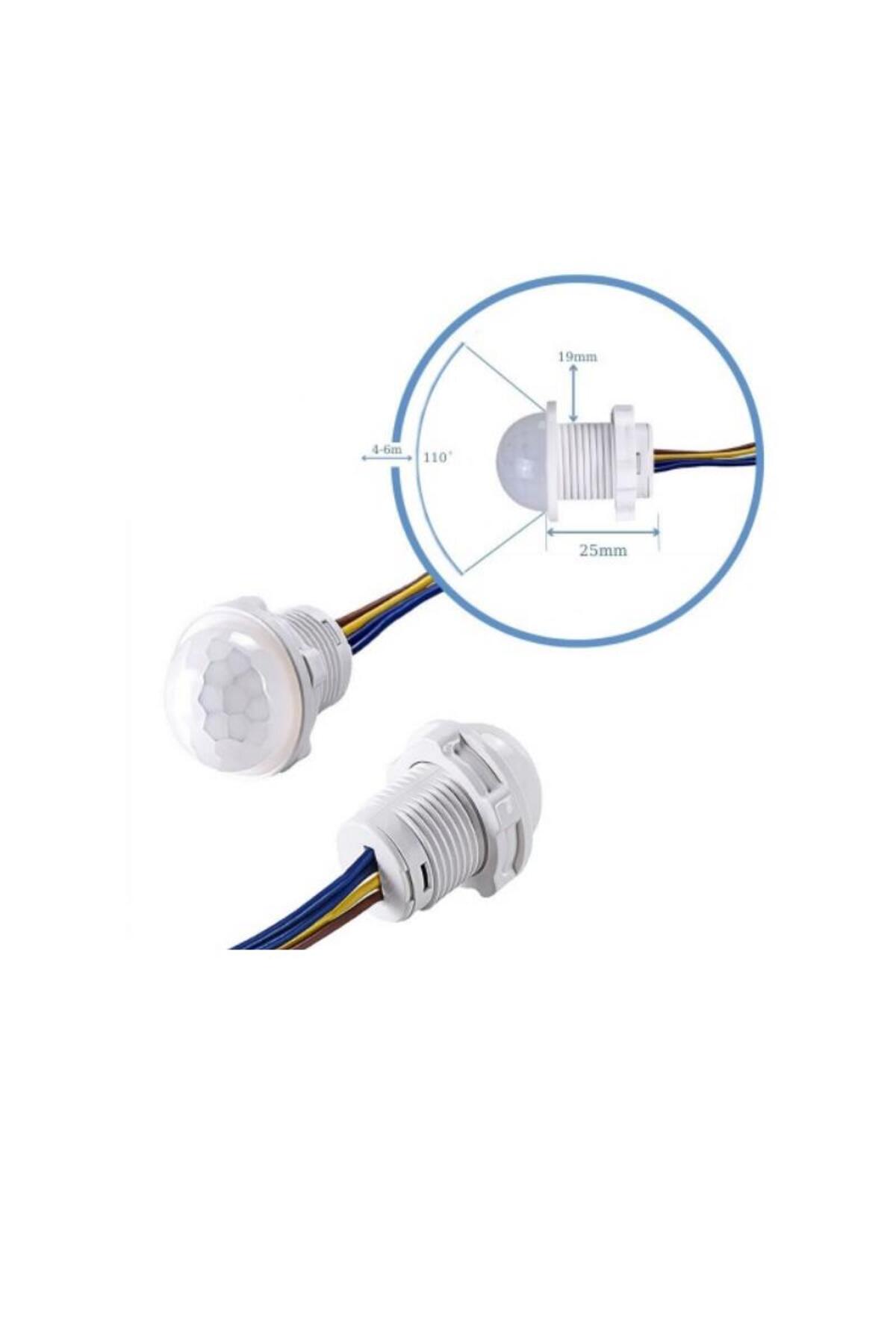 220V Hareket Pır Sens&ouml;r&uuml; - Otomatik Lamba Sens&ouml;r&uuml;
