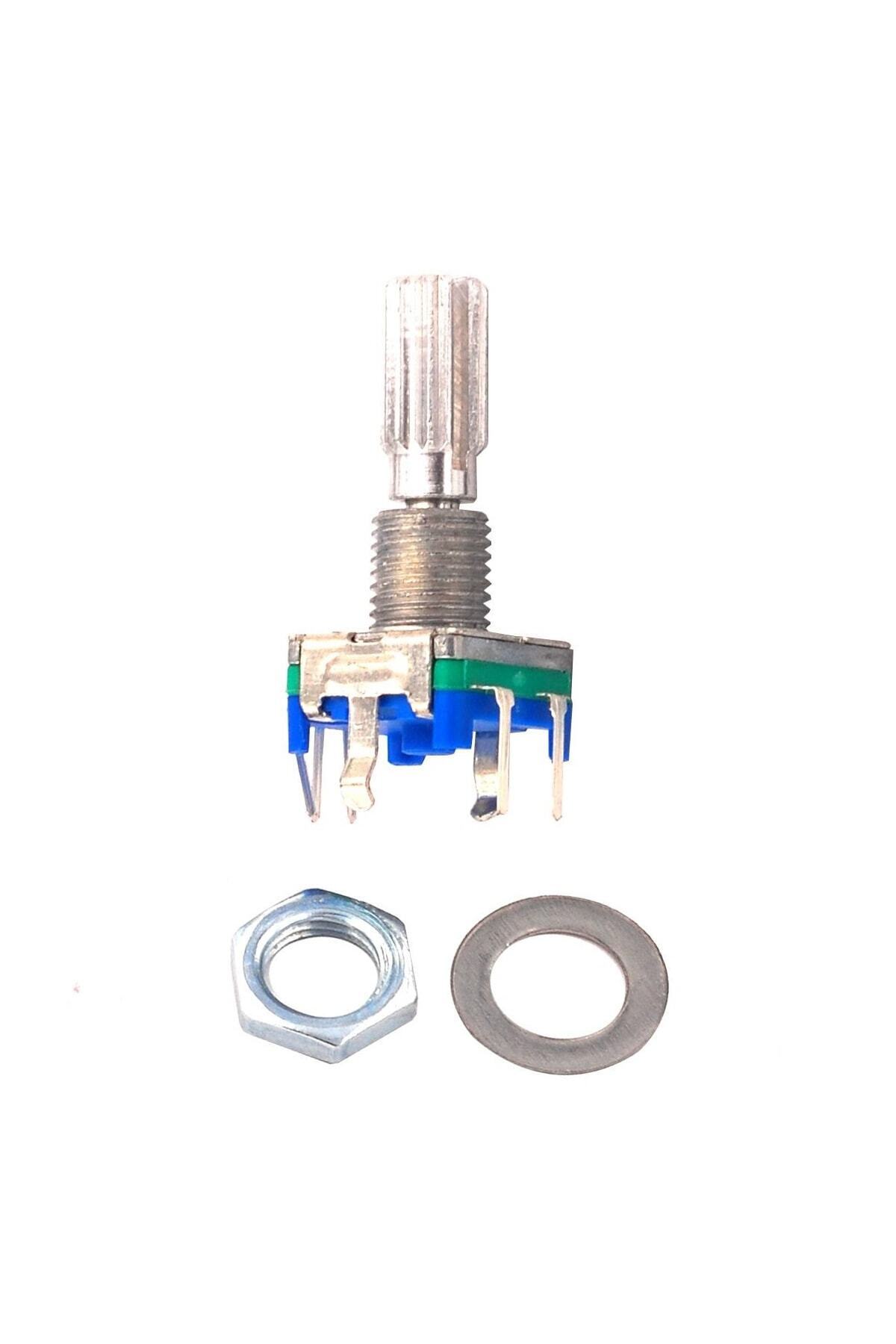 Ec11 Rotary Encoder Butonlu 20 Adım Pwm 360 Derece D&ouml;ner Butonlu Dijital Potansiyometre Menu Motor