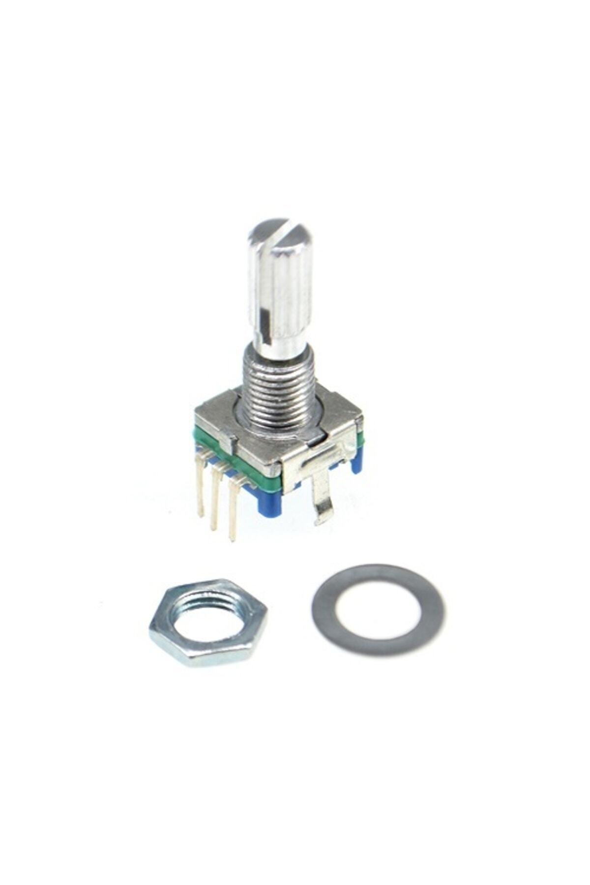 Ec11 Rotary Encoder Butonlu 20 Adım Pwm 360 Derece D&ouml;ner Butonlu Dijital Potansiyometre Menu Motor