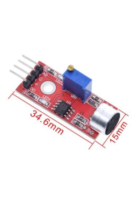 Ses Sens&ouml;r Mod&uuml;l&uuml; Mikrofon Analog Dijital &Ccedil;ıkış Arduino Ses Sens&ouml;r&uuml;