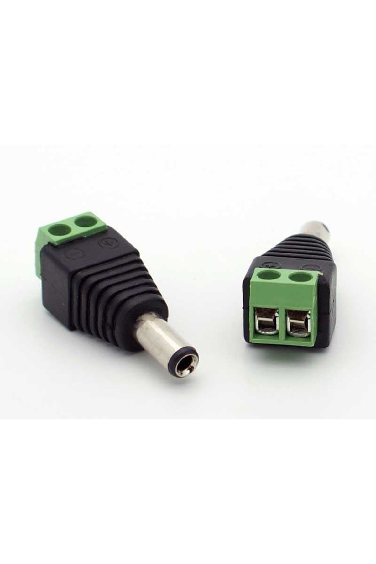 2.1mm Dc Power Dişi Jak Klemensli Erkek Jack Cctv Konnekt&ouml;r Toplam 4 Par&ccedil;a