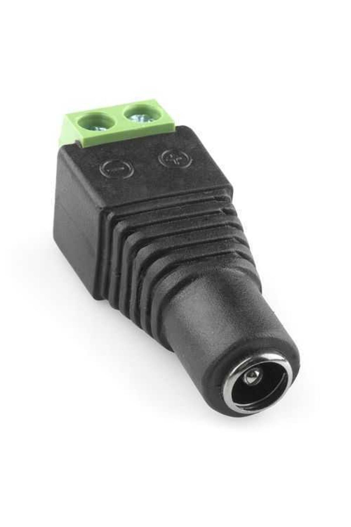 2.1mm Dc Power Dişi Jak Klemensli Erkek Jack Cctv Konnekt&ouml;r Toplam 4 Par&ccedil;a