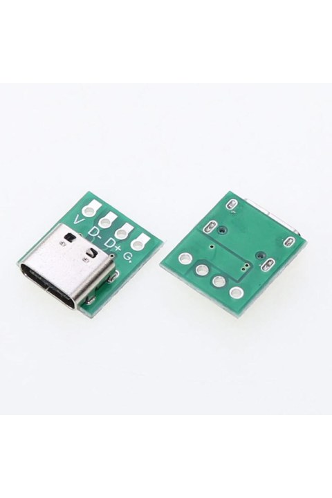 Usb Type C 4 Pin Dıp &Ccedil;evirici 2.54 mm &ndash; Type C Adapt&ouml;r Pcb