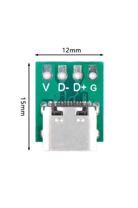 Usb Type C 4 Pin Dıp &Ccedil;evirici 2.54 mm &ndash; Type C Adapt&ouml;r Pcb