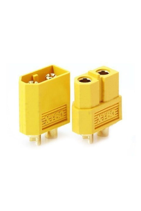 XT-60 Batarya Konnekt&ouml;r Dişi-Erkek &Ccedil;ift Plug 60A Li-Po Pil Uyumlu xt60