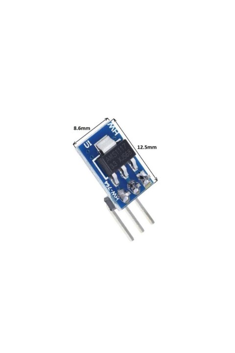 Ams1117 3.3 v Reg&uuml;lat&ouml;r Kartı 3v3 Step- Down G&uuml;&ccedil; Kaynağı Mod&uuml;l&uuml; Dikey