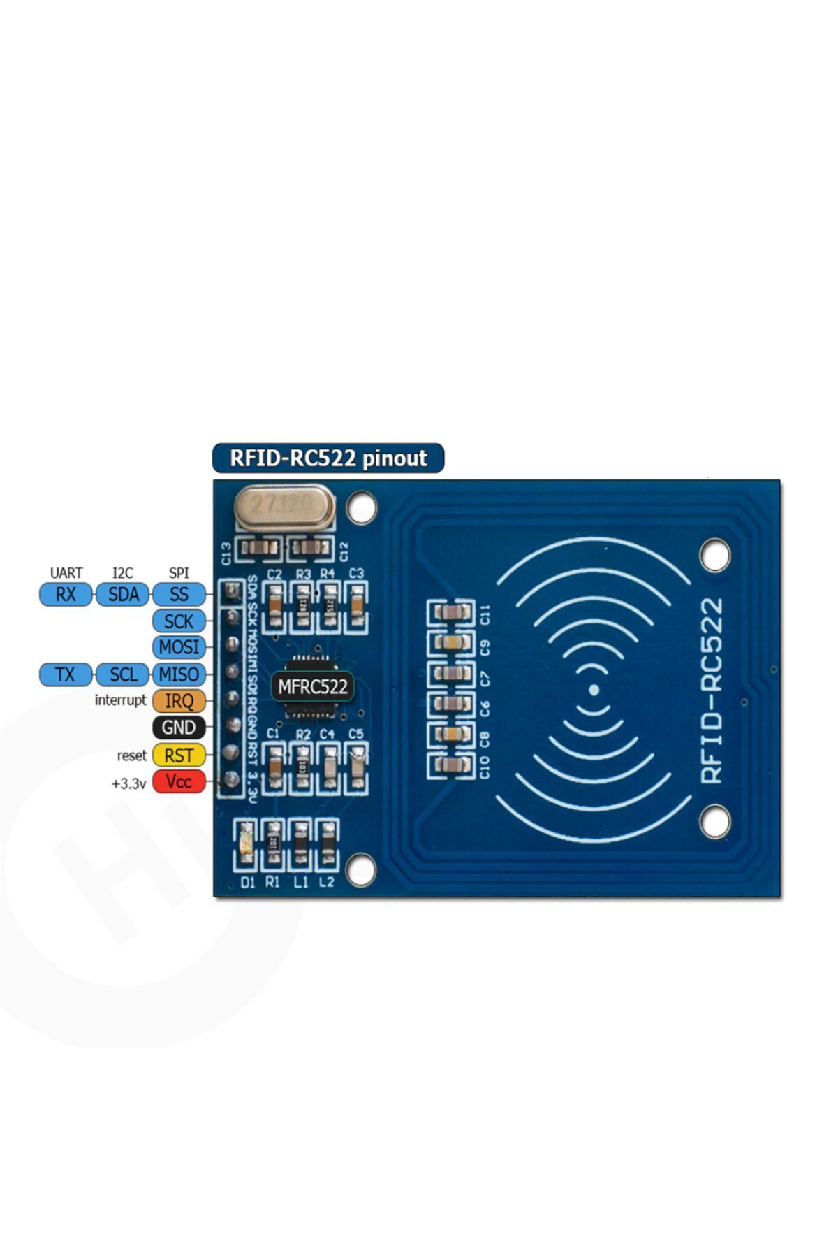 RC522 RFID NFC Mod&uuml;l&uuml;, Kart ve Anahtarlık Kiti