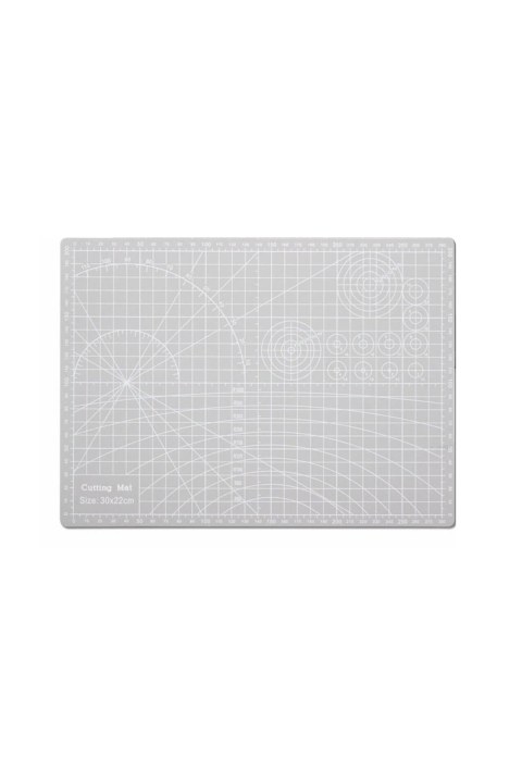 A4 Kesme Matı - Kesme Tablası - Kesim Altlığı - 21*30cm - Gri- Cutting Mat