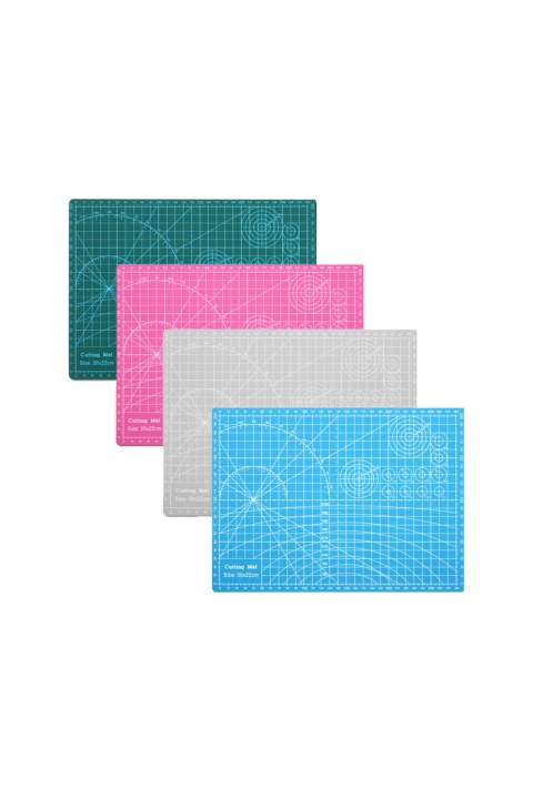 A4 Kesme Matı - Kesme Tablası - Kesim Altlığı - 21*30cm - Gri- Cutting Mat