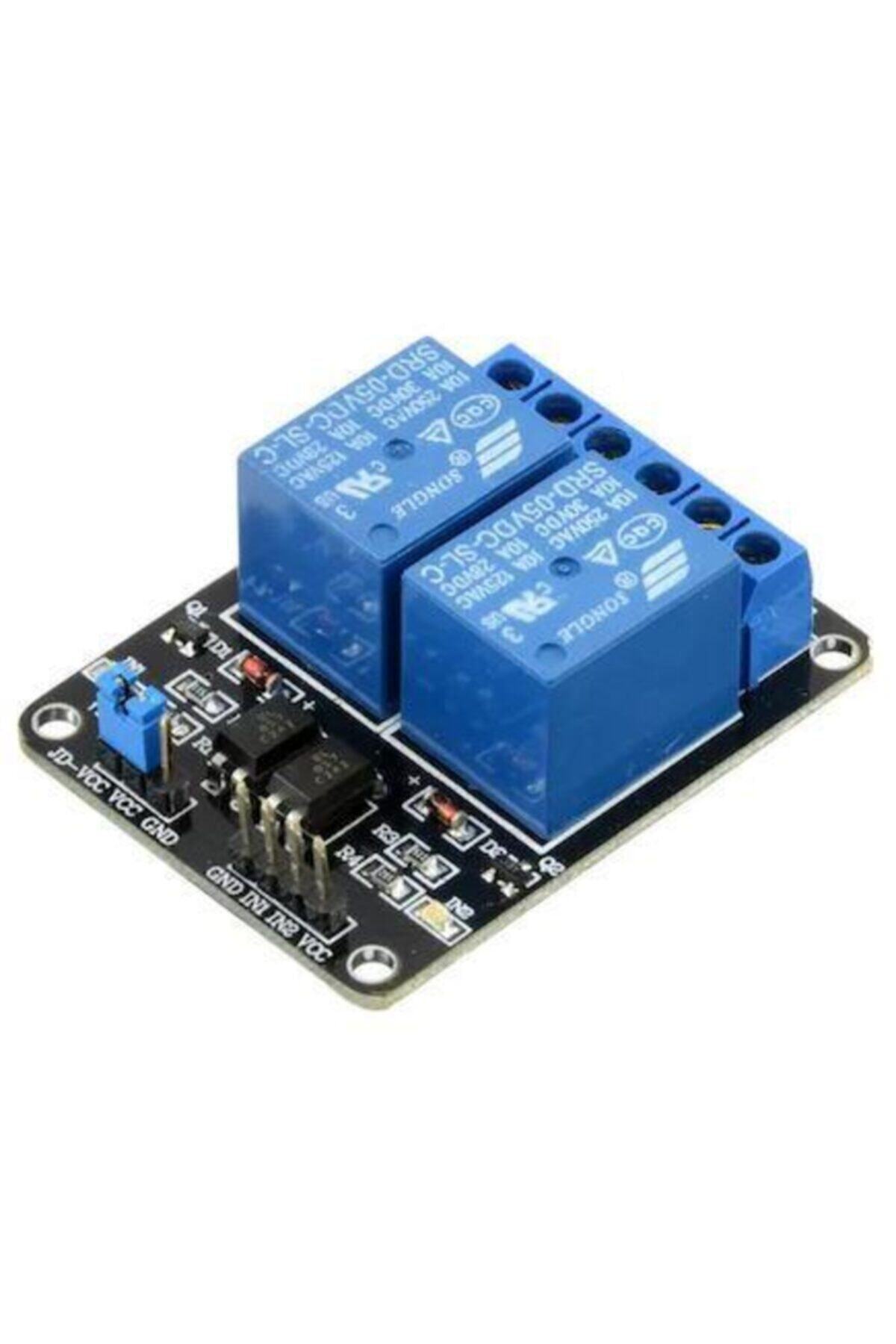 5V 2 Kanal R&ouml;le Mod&uuml;l&uuml; Arduino Kontrol Kartı