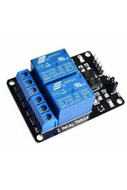 5V 2 Kanal R&ouml;le Mod&uuml;l&uuml; Arduino Kontrol Kartı