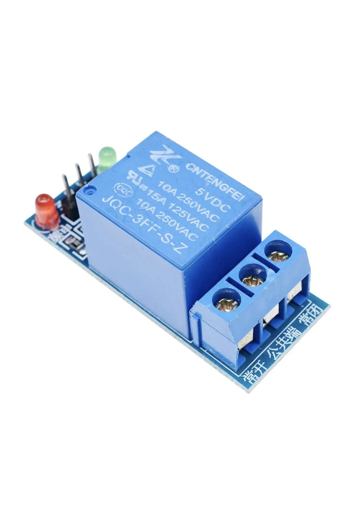 5V 1 Kanal R&ouml;le Mod&uuml;l&uuml; Arduino Uyumlu Kart