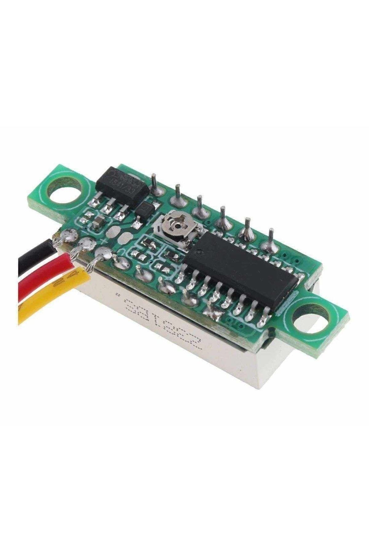 Mini Dijital Voltmetre DC 0&ndash;100V 3 Kablolu