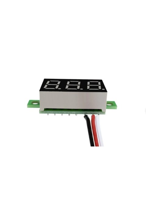 Mini Dijital Voltmetre DC 0&ndash;100V 3 Kablolu